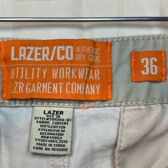 LAZER/CO Khaki Cargo Pants - Picture 4 of 4
